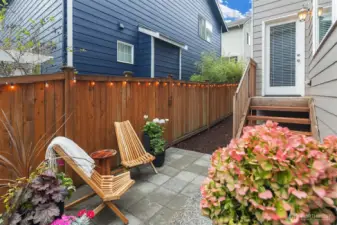 Cozy Back Yard with Patio & Garden Spaces