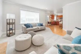 Main Floor Features Open Floor Concept from Living to Dining to Kitchen