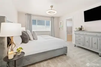 Spacious Primary with Ensuite Spa Like Bathroom