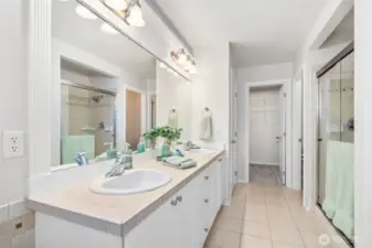 Ensuite Primary Bathroom with Walk-in Closet