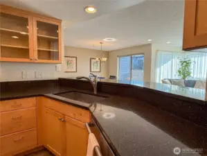 You can cook and entertain your guests at the same time.