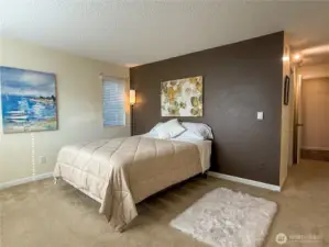 Spacious and restful Primary bedroom.