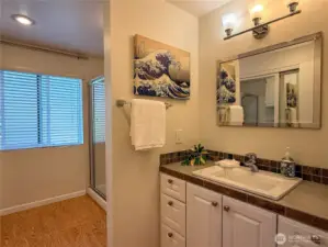 Very large primary bathroom.