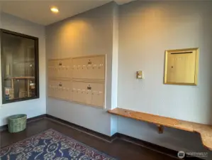 Second Lobby entrance with secure mailboxes.