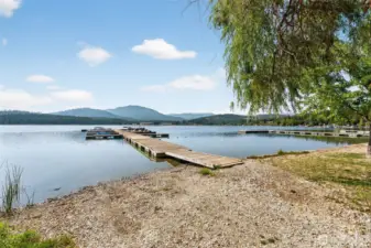 Waitts Lake, private beach park