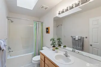 Hall Bath with Skylight