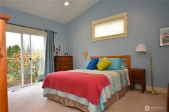 Hot tub is accessible from the Primary Suite.