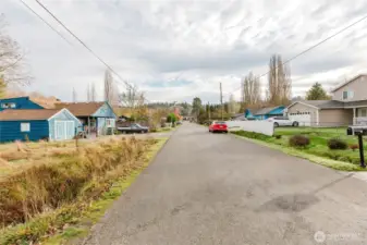 Property to the left of photo.