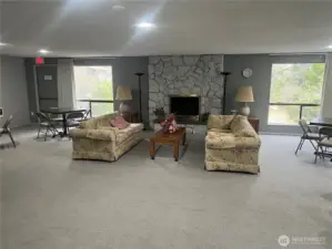 Top floor of clubhouse.