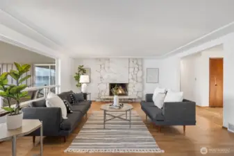 Wood Burning Fireplace