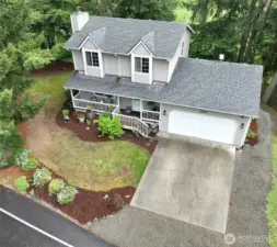 Drone of this beautiful home  .250 of an acre backs up to the beautiful meadow.