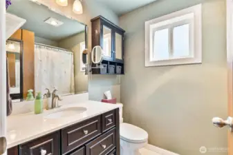 New vanity and paint in the primary bathroom