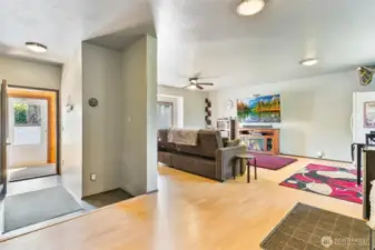 Family room also has exterior access and a MUD room!