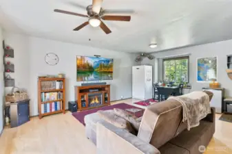 Ceiling fan in family room to stay cool
