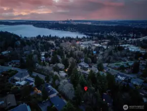 Bellevue exudes a tranquil yet vibrant ambiance, making it one of the most captivating views as day turns to night.