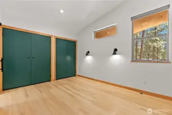 Ample closet space for two people.