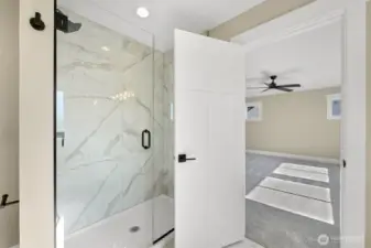 The walk in shower
