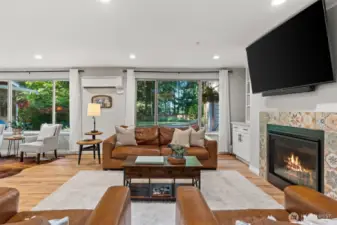 Gas fireplace