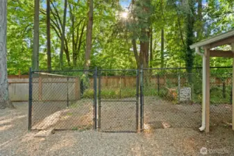 Low maintenance, fully fenced backyard