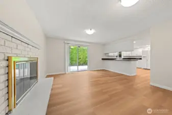 Family Room View of Kitchen