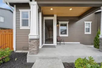 Front entry is perfect to add a rocking chair & enjoy the neighborhood.