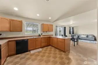 Spacious kitchen