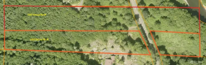 Approximate property lines shown from county website.