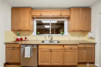Enough counter and cabinet space for everything you need.