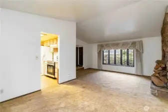 Warm and open living room