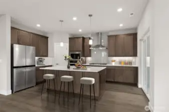 Virtually Staged Kitchen - Photos are for representation only.  Features, colors and selections may differ from photograph. See site agent for details.