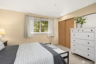 Look out on to the greenbelt and open the window to hear the creek in the back.