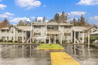 Location of the condo, short walk up to the unit, which is two levels. No noisy neighbors above you!