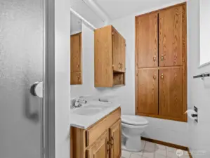 The 3/4 primary bathroom.