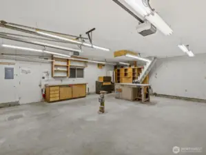 Keep on using the garage as a shop or cap the electrical to convert back to a usable garage.