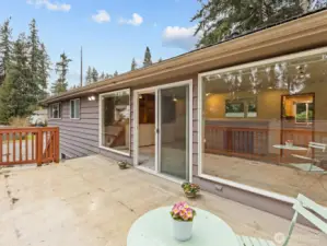 Great deck for soaking up the sun!