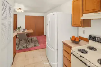 Kitchen leading to Dining Room