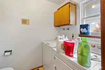Laundry room w/ bathroom.