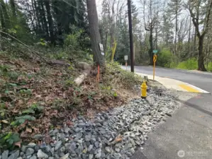 new driveway for your home will go in here.