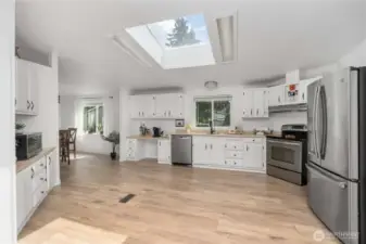 Huge kitchen with sky light