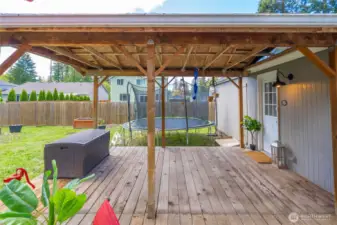 Back yard deck