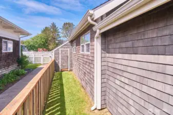 Extra storage for clam gear etc in the attached shed
