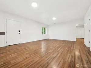Living room and dining