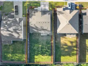 This lot offers a larger than usual backyard space!