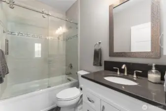 Full Bathroom off entry at front of house