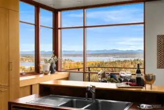 Nice view while washing dishes