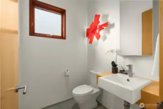Half bathroom on main floor