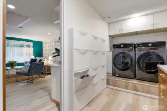 Cubbies for all the shoes, too! Isn't that a bonus?!