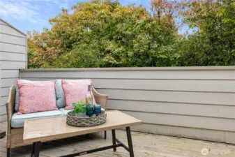 The deck, exterior and roofs are all maintained by the Homeowner's Association. The beautiful grounds are also maintained by the HOA.