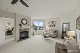 South-facing windows fill this delightful top floor unit with light, set in the heart of Ballard!