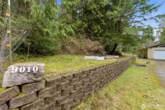 terraced garden area